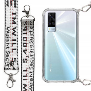Etui Antishock Mocna Smycz Biała do VIVO Y51 2020