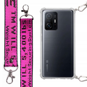 Etui Antishock Mocna Smycz Fuksja do XIAOMI 11T 5G
