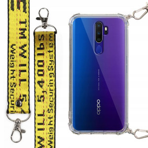 Etui Antishock Mocna Smycz Żółta do OPPO A5 2020