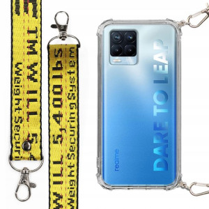 Etui Antishock Mocna Smycz Żółta do REALME 8 PRO