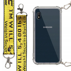 Etui Antishock Mocna Smycz Żółta do SAMSUNG A10e