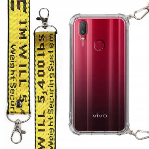 Etui Antishock Mocna Smycz Żółta do VIVO Y11 2019