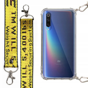 Etui Antishock Mocna Smycz Żółta do XIAOMI MI 9
