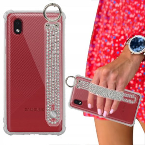Etui ANTISHOCK Pasek Cyrkonie do SAMSUNG A01 CORE