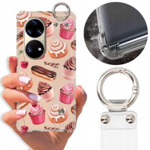 Etui Antishock Pasek do HUAWEI P50 PRO Sweet Wzory