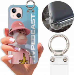 Etui Antishock Pasek do IPHONE 13 Case Misie Wzory