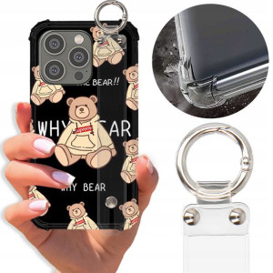 Etui Antishock Pasek do IPHONE 14 PRO Misie Wzory