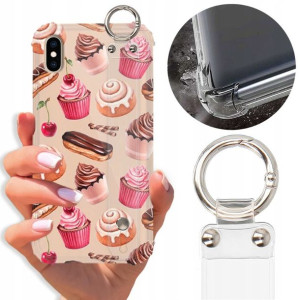 Etui Antishock Pasek do IPHONE XS MAX Sweet Wzory