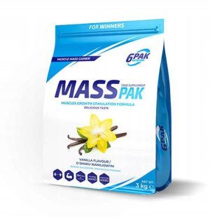 6PAK MASS PAK 3000g Vanilla