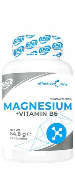 6pak Magnesium+b6 - 90 Kaps