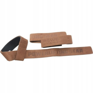 Power-system Paski Leather Lifting Straps-brown