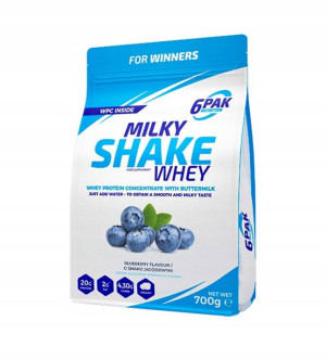 6PAK MILKY SHAKE WHEY 700g Blueberry