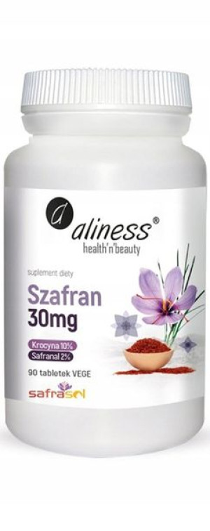 Aliness Szafran Safrasol 2%/10% 30mg-90tabl Vege