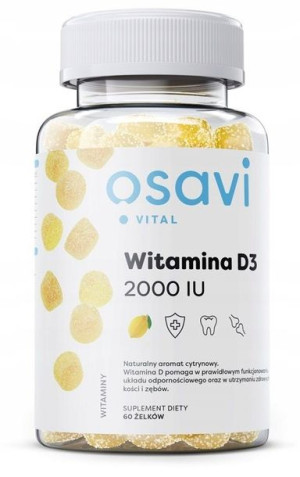 OSAVI WITAMINA D3 2000iu cytryna - 60 gummies