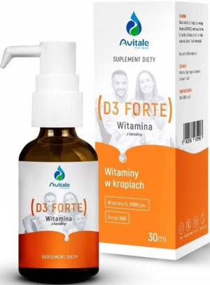 Avitale Witamina D3 Forte Z Lanoliny 2000iu - 30ml