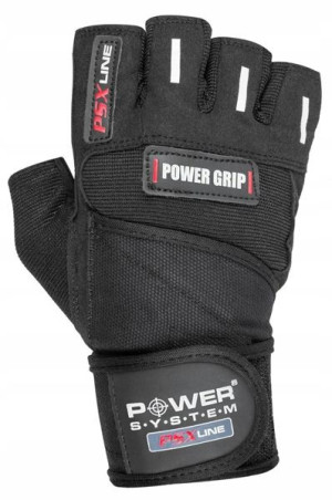 Power-system Rękawiczki Power Grip-black-xs