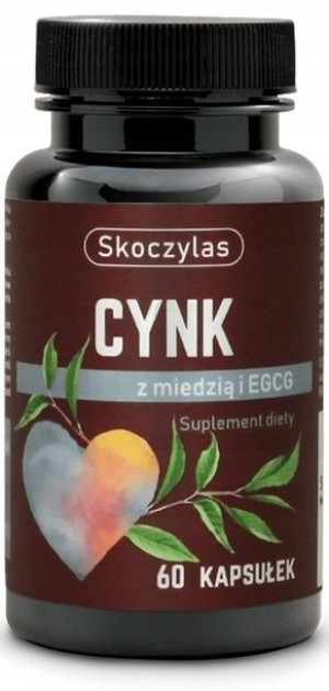 CYNK + MIEDŹ zielona herbata EGCG SKOCZYLAS