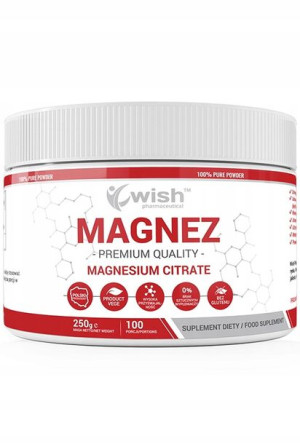 Wish Cytrynian Magnezu 250g Magnez W Dobrej Formie