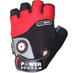 Power-system Rękawiczki Fit Girl-red-l