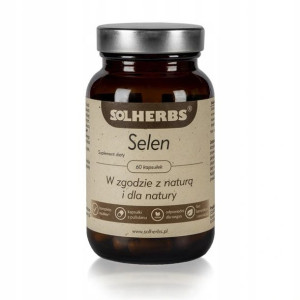 Solherbs Selen 60 Kaps Skóra Włosy Paznokcie