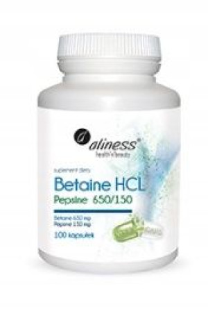 Aliness Betaina Hcl Pepsine 650/150 - 100kaps