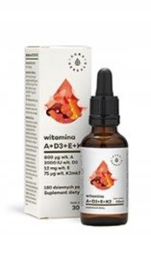 Aura Witamina A+d3(2000iu)+e+k2mk7-30ml