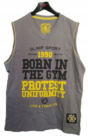 OLIMP MEN'S S/L TEE PROTEST dark grey L