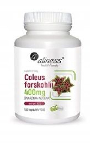 Aliness Coleus Forskohlii 400mg 100kaps Redukcja