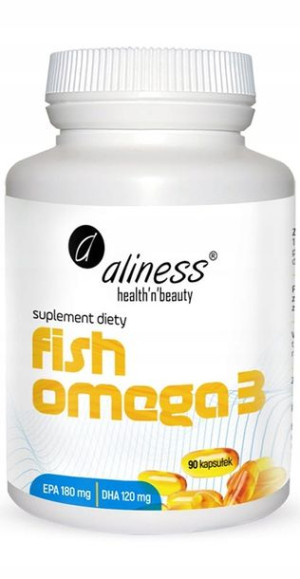 Aliness Fish Omega 3 180/120mg - 90kaps Mózg