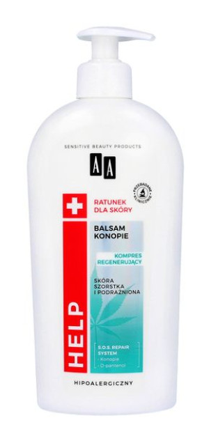 AA HELP Balsam do ciała Konopie - regeneracja dla skóry suchej  400ml