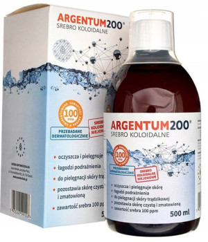 AURA ARGENTUM 200 srebro koloidalne 100ppm-500ml
