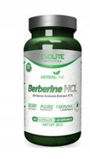 Evolite Berberine Hcl 400mg 60kaps