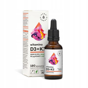 Aura Witamina D3 (2000iu) K2mk7 - 30ml Witaminy