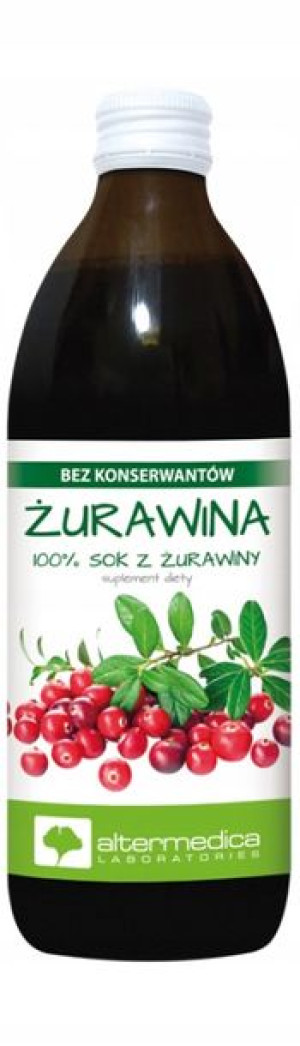 Altermedica Żurawina Sok 500ml Odporność.