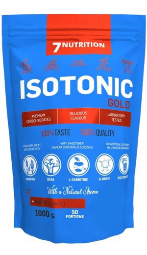 7 Nutrition Isotonic Gold 1000 G -zielone Jabłuszk