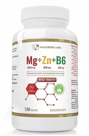 PROGRESS LABS Mg+Zn+Vit B6 120tabl