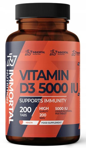 Immortal Vitamin D3 5000iu 200tabl