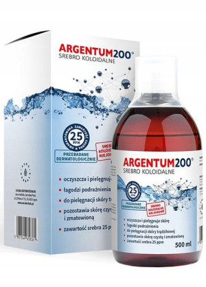AURA ARGENTUM 200 srebro kolidalne 25ppm-500ml
