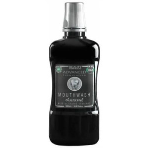 Beauty Formulas Advanced Charcoal, płyn do płukania jamy ustnej z aktywnym
