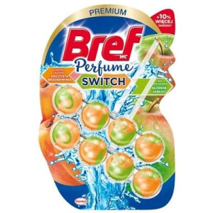 Bref Perfume Switch Brzoskwinia Jabłko, zawieszka do WC, 2 x 50 g