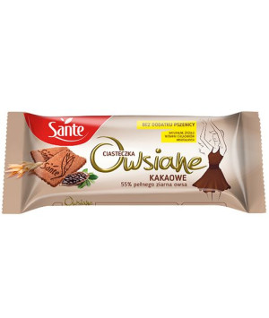 Sante Ciasteczka Owsiane Kakaowe 150g