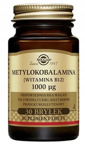 Solgar Metylokobalamina B12 1000mcg - 30 Tabl