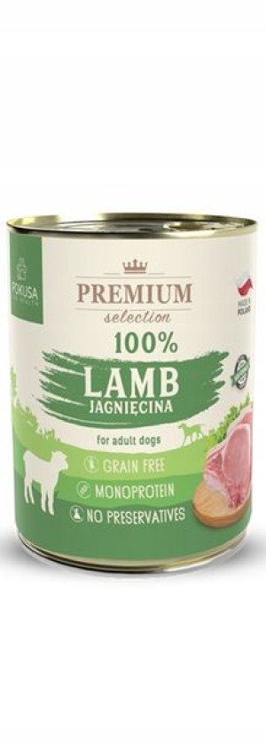 POKUSA KARMA MOKRA PREM. SEL. 100% jagnięcina-400g
