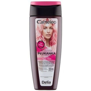 Cameleo, róźowa płukanka do włosów z wodą różaną, 200 ml