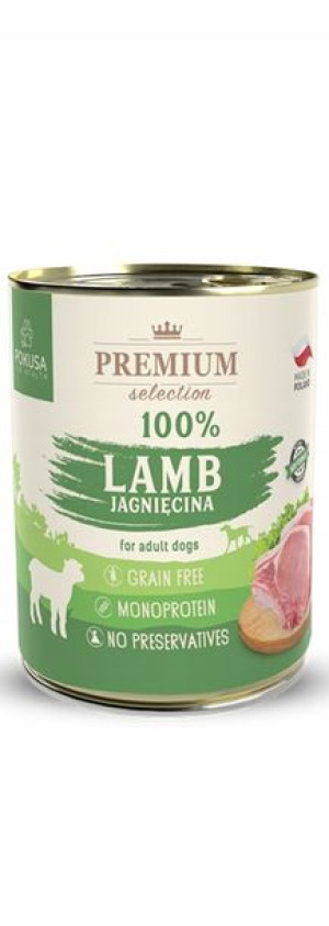 POKUSA KARMA MOKRA PREM. SEL. 100% jagnięcina-400g