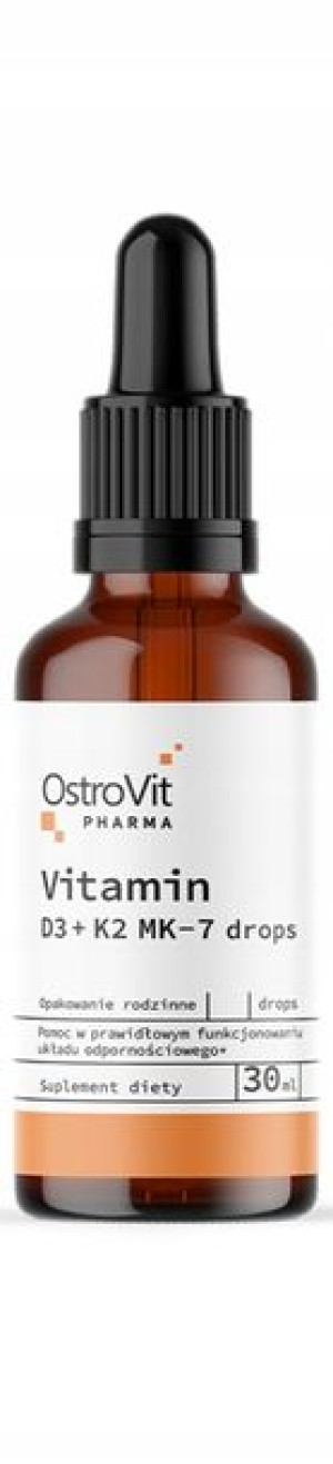Ostrovit Pharma Vitamin D3+k2mk-7 Drops - 30ml