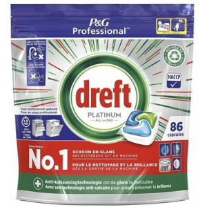 Dreft Platinum All in One, kapsułki do zmywarki, 86 szt.