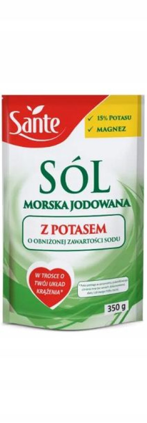 Sante Sól Niskodowa Z Potasem I Magnezem 350g