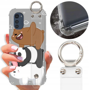 Etui ANTISHOCK PASEK do MOTOROLA E32 Misie Wzory