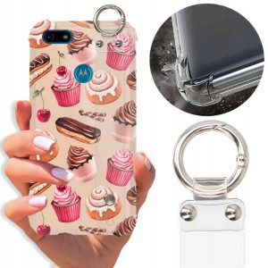 Etui Antishock Pasek do MOTOROLA E6 PLAY Top Wzory